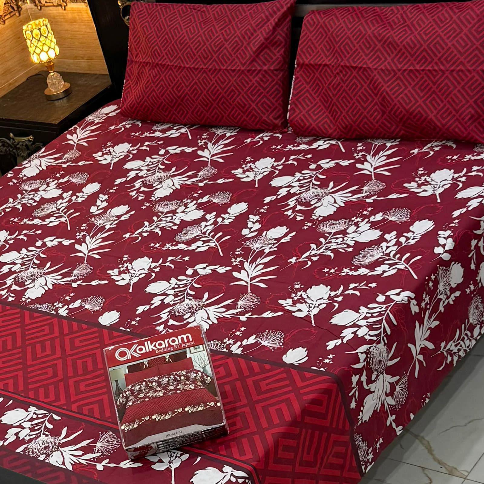 Cotton Bedsheets  Full Printed 3picec
