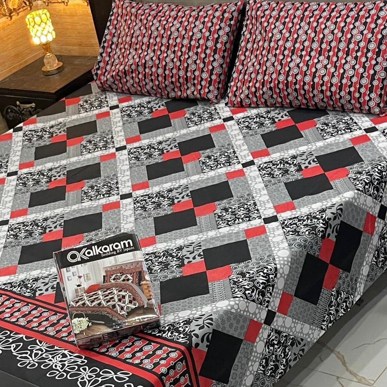 Cotton Bedsheets  Full Printed 3picec
