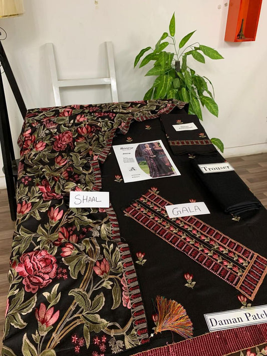 DHENAK FABRIC 3PIECE EMBROIDERED SUITE