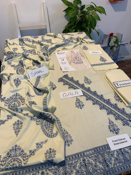 DHENAK FABRIC 3PIECE EMBROIDERED SUITE