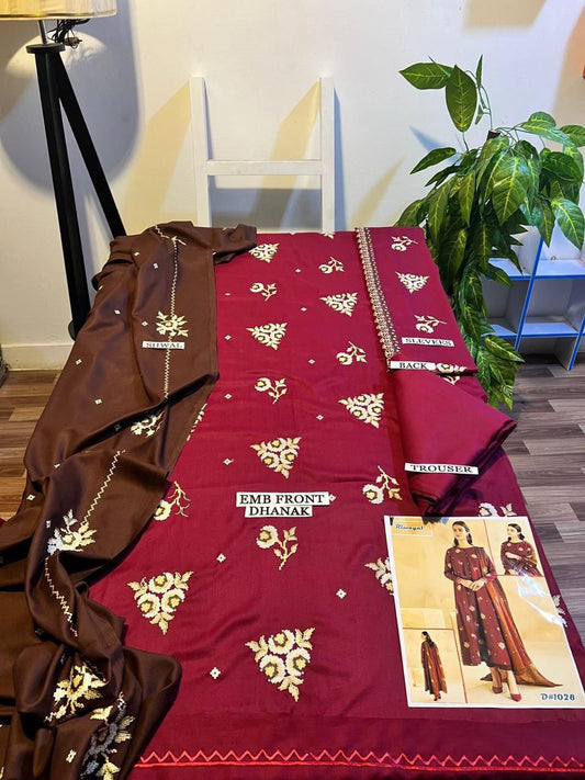 DHENAK 3-PIECE EMBROIDERY SUITE