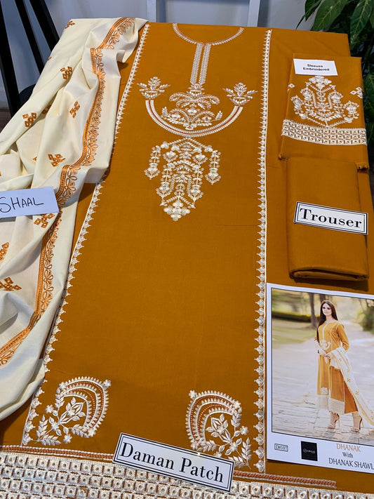 DHENAK 3-PIECE EMBROIDERY SUITE