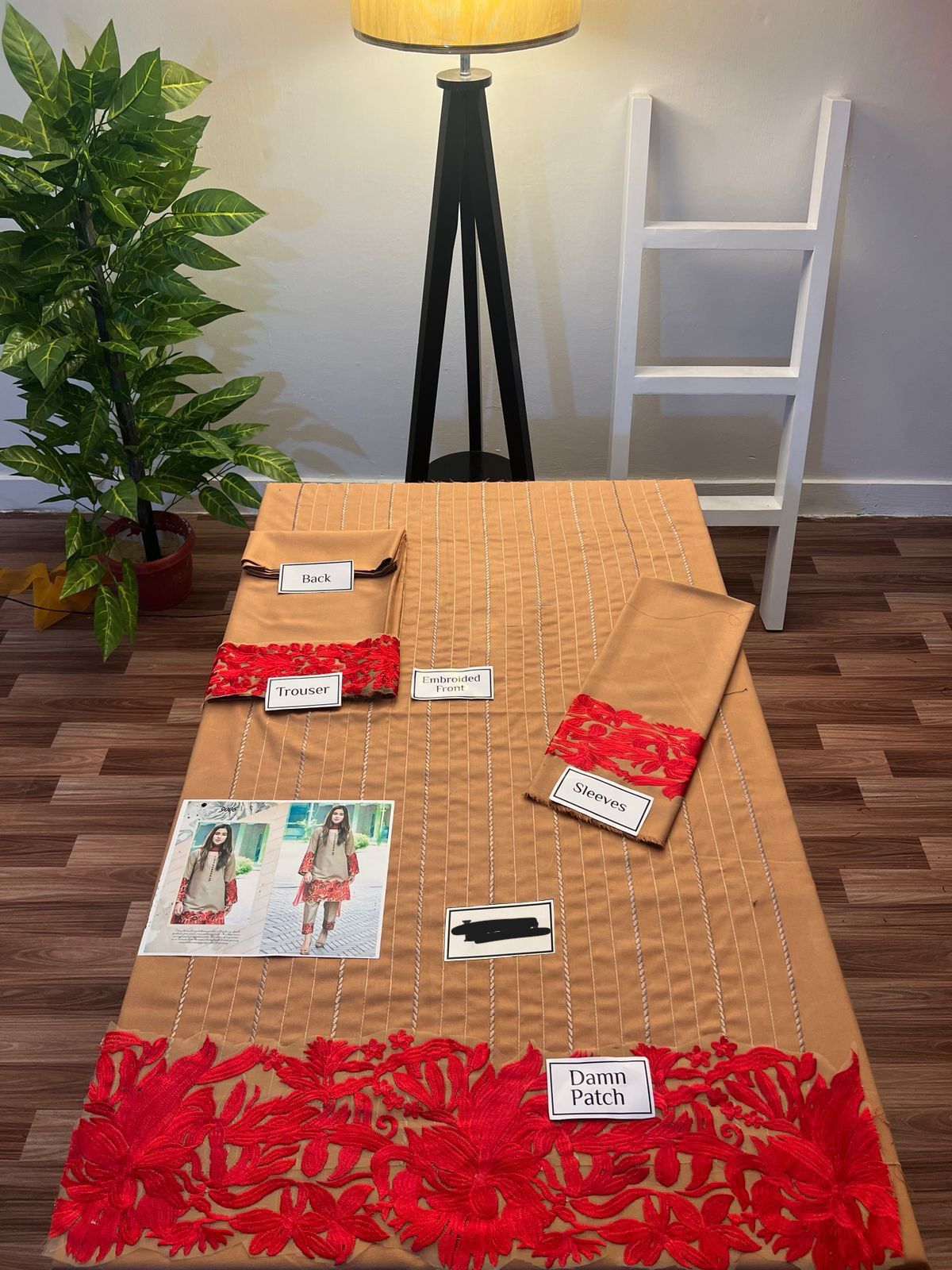 DHENAK 2-PIECE EMBROIDERY SUITE