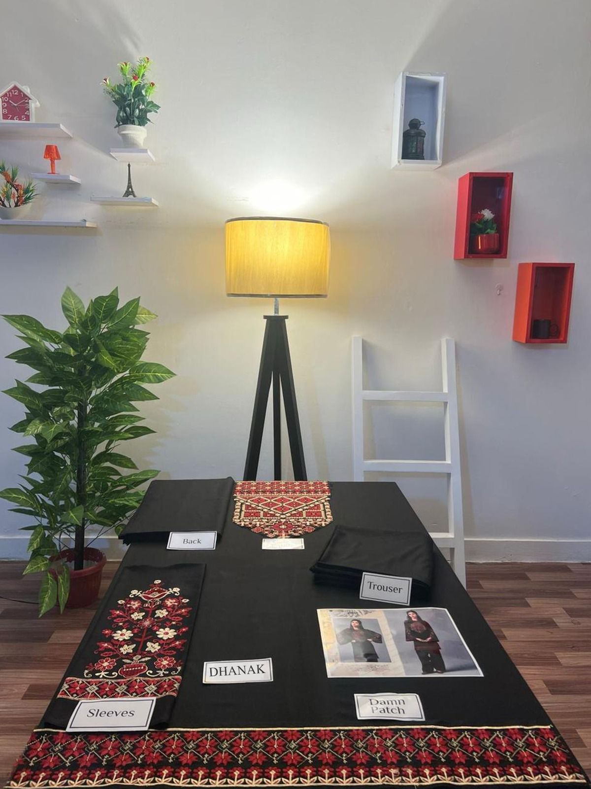 DHENAK 2-PIECE EMBROIDERY SUITE