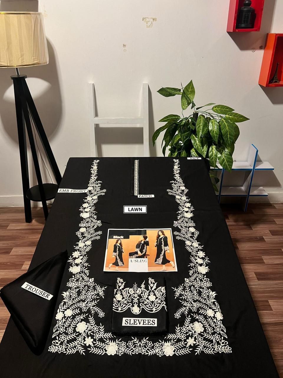 DHENAK 2-PIECE EMBROIDERY SUITE