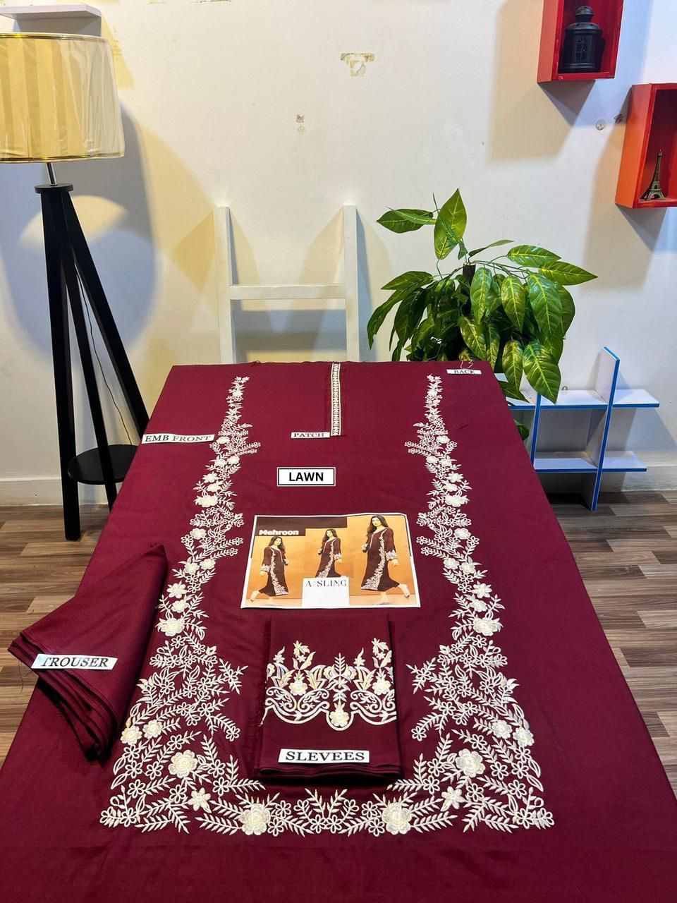 DHENAK 2-PIECE EMBROIDERY SUITE