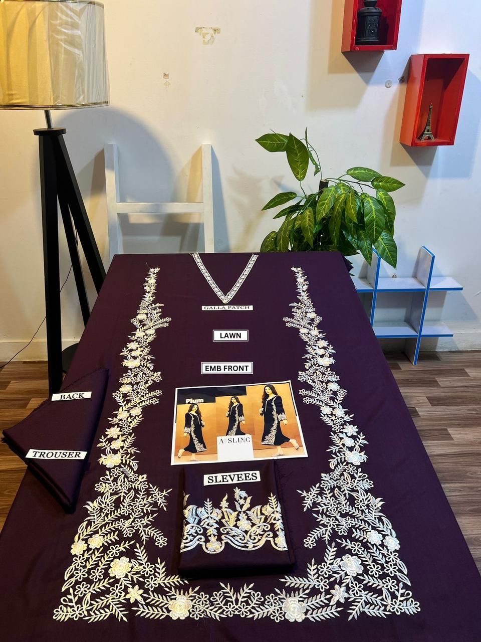 DHENAK 2-PIECE EMBROIDERY SUITE