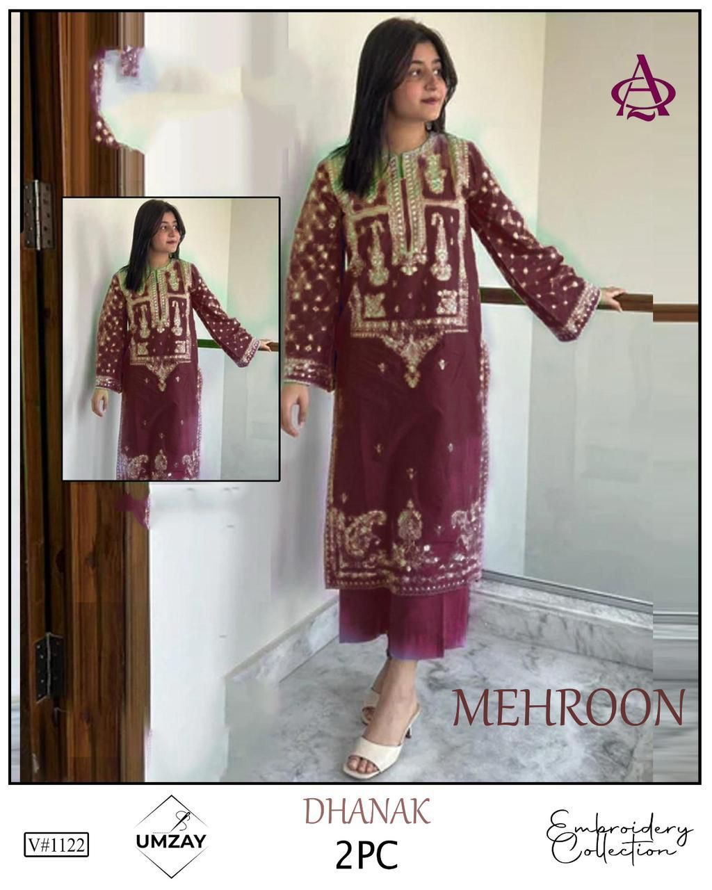 DHENAK 2-PIECE EMBROIDERY SUITE