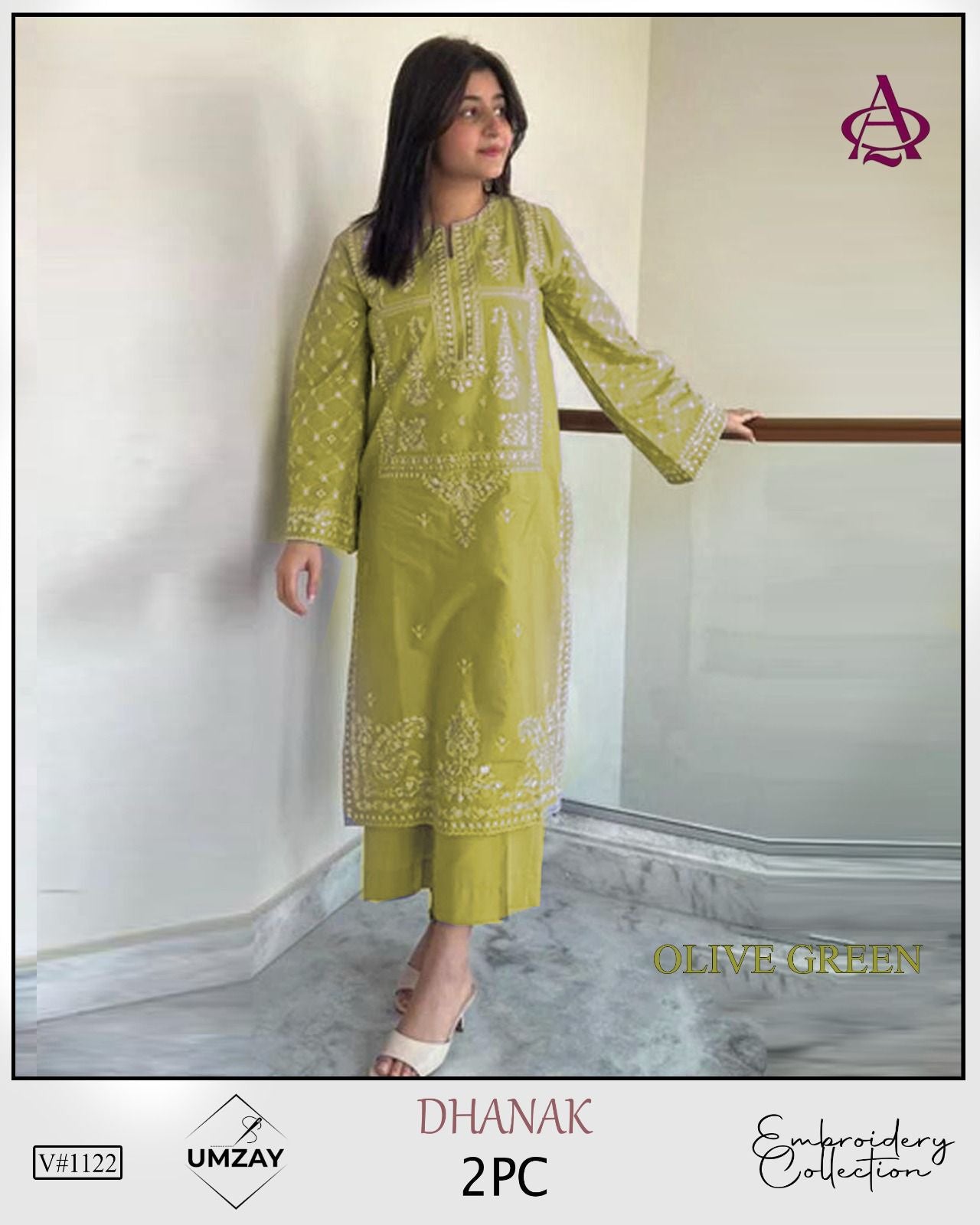 DHENAK 2-PIECE EMBROIDERY SUITE
