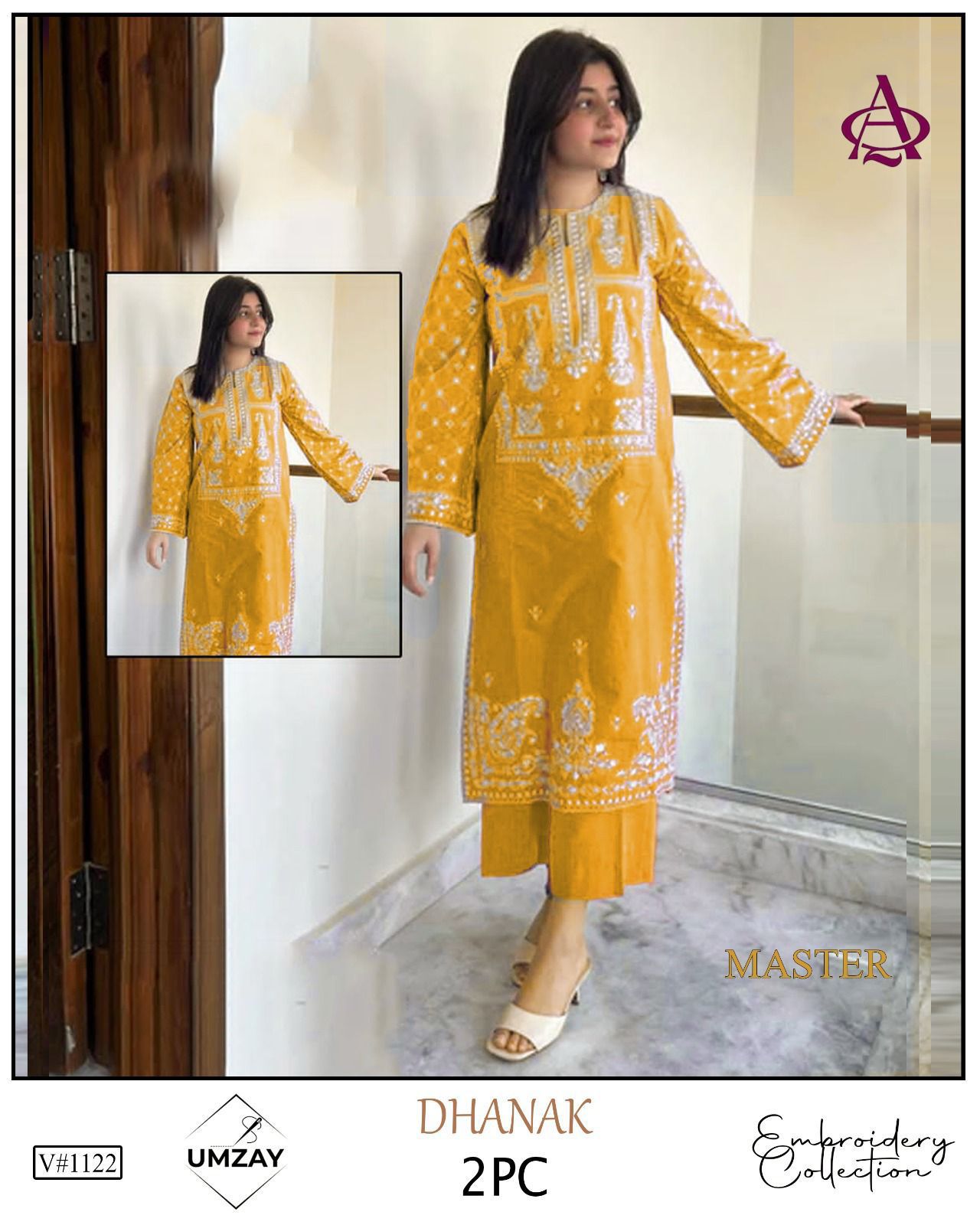 DHENAK 2-PIECE EMBROIDERY SUITE