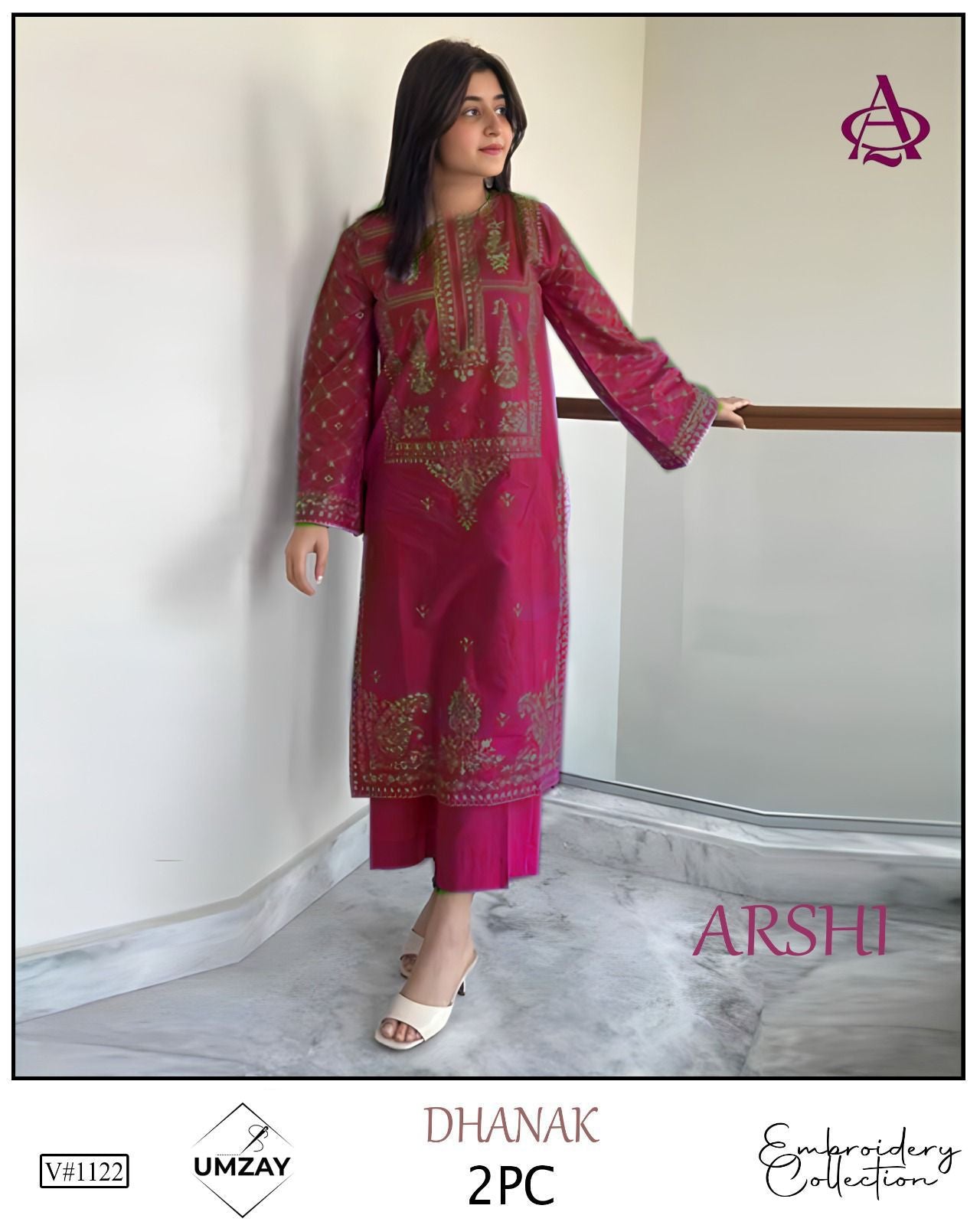 DHENAK 2-PIECE EMBROIDERY SUITE