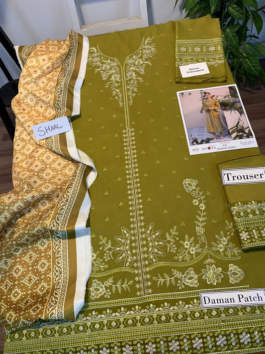 DHENAK 3-PIECE EMBROIDERY SUITE